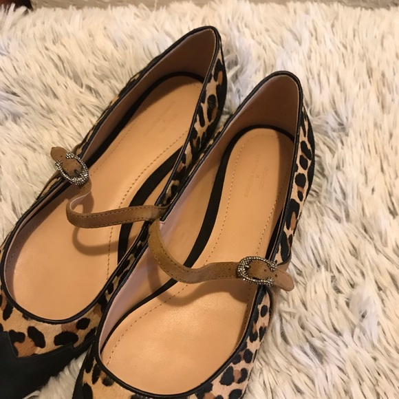 Coach X Tabitha Simmons Harriette Leopard Mary Jane Flats - Picture 7 of 9
